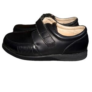 Mt. Emey Men's Bunion Diabetic Shoes Comfort  Size 13 D Black Leather No Tie